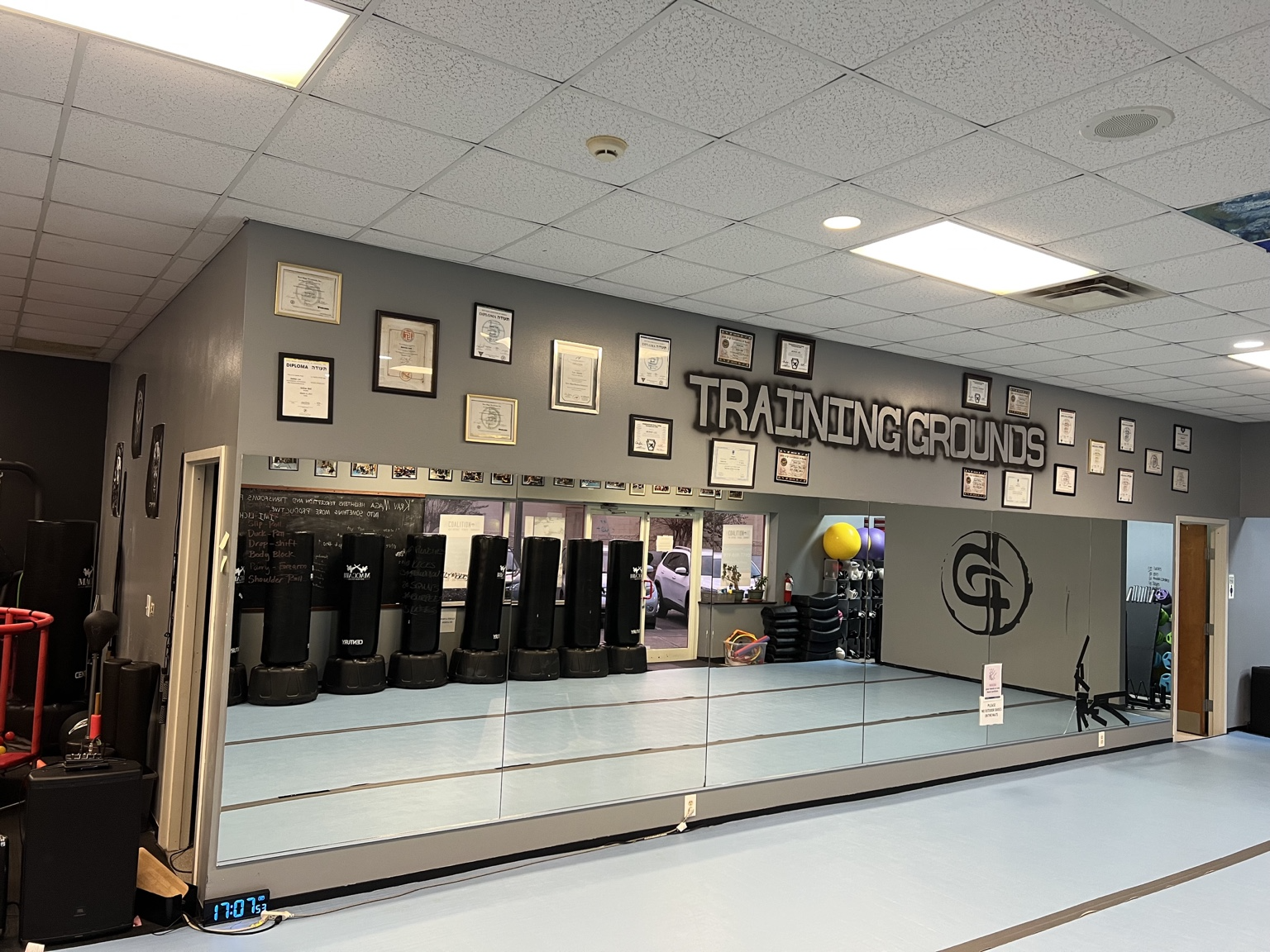 Training floor at Carolina Training Grounds