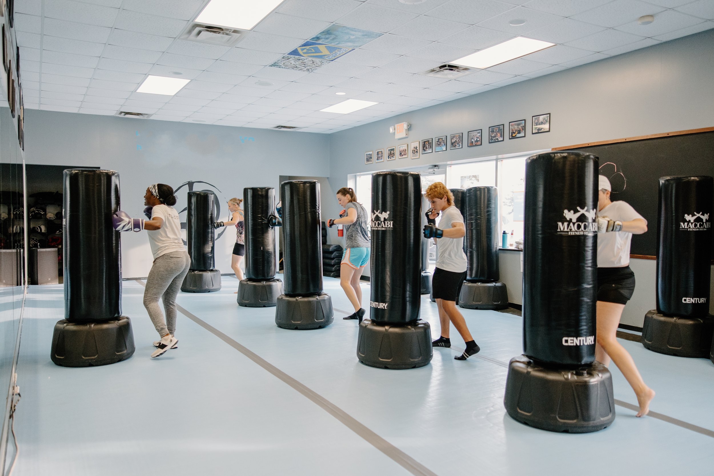 Group training on the floor